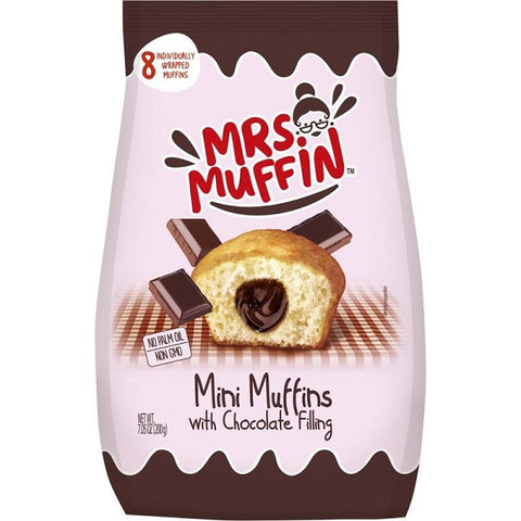 Mrs. Muffin  Ατομικά Muffins Με Γέμιση Σοκολάτα 200gr