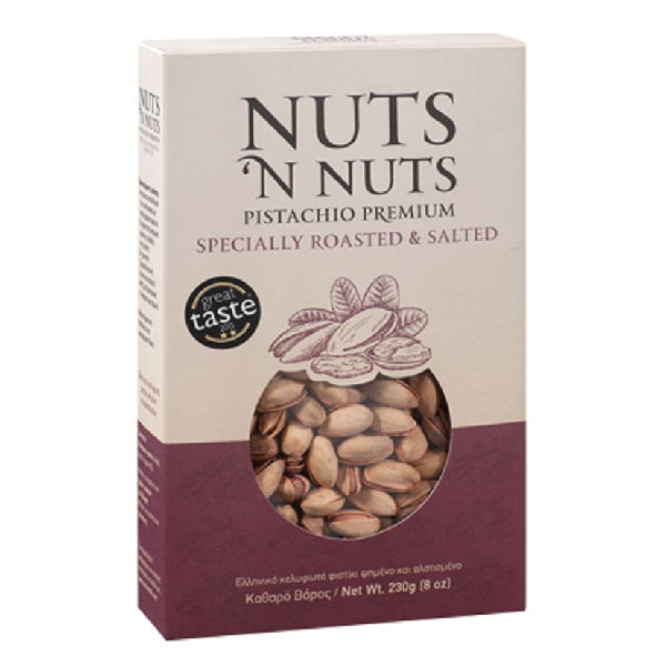 Κελυφωτό Ελληνικό Φυστίκι Ψημένο & Αλατισμένο Nuts n Nuts 230gr
