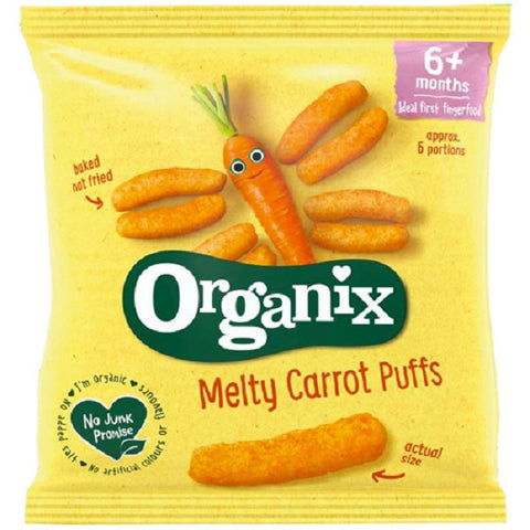 Βιολογικό Βρεφικό Snack Στικς Καρότου Organix (+6μ) 20gr