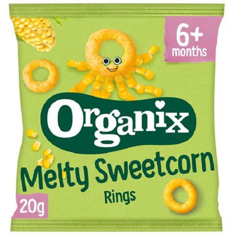 Βιολογικό Βρεφικό Snack από δαχτυλιδάκια Καλαμποκιού (6μ+) – Organix – 20gr