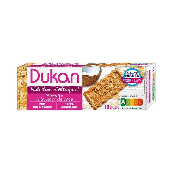 Dukan Μπισκότα Βρώμης Με Καρύδα Χωρίς Ζάχαρη 225gr