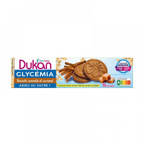 Dukan Glycemia Μπισκότα Με Καραμέλα Και Κανέλα Χωρίς Ζάχαρη 132gr