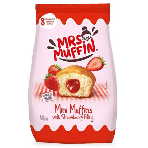 Mrs Muffin Ατομικά Muffins Με Γέμιση Φράουλα 200gr