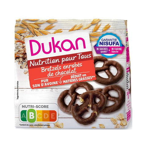 Dukan Pretzel Βρώμης Με Επικάλυψη Σοκολάτας Χωρίς Ζάχαρη 100gr