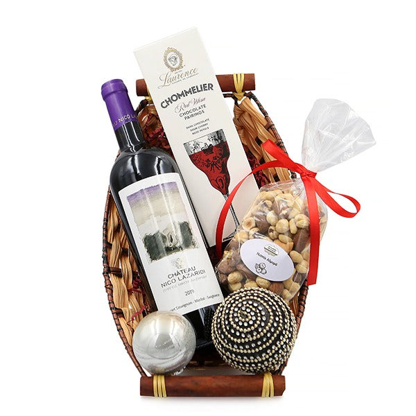 Red Wine Gift Basket