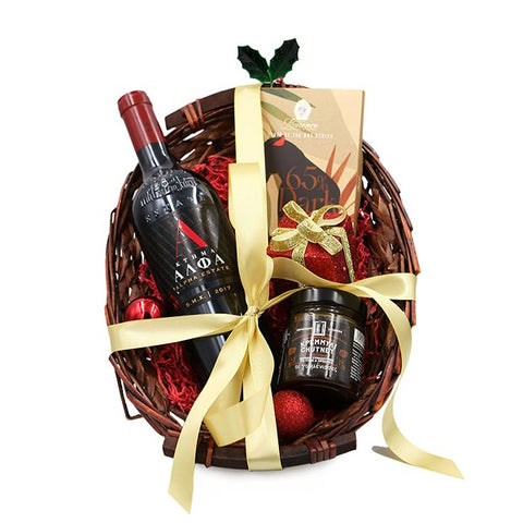 Wine Chocolate Basket