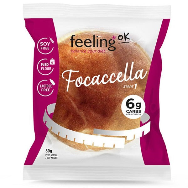 Ιταλικό Ψωμί Focaccella Χωρίς υδατάνθρακες Feeling OK 80gr