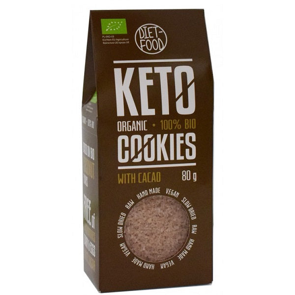 Μπισκότα (Cookies) KETO Με Κακάο Bio Diet Food 80gr
