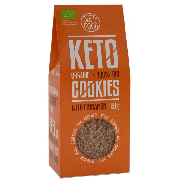 Μπισκότα (Cookies) KETO Με Κανέλα Bio Diet Food 80gr